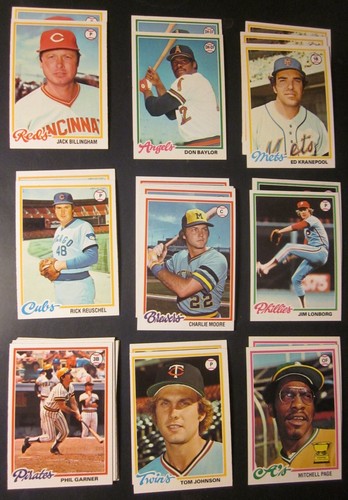 1978 Topps Baseball Pick Choose Complete Your Set(1-250) NM, NM/MT - Updated - Picture 54 of 249