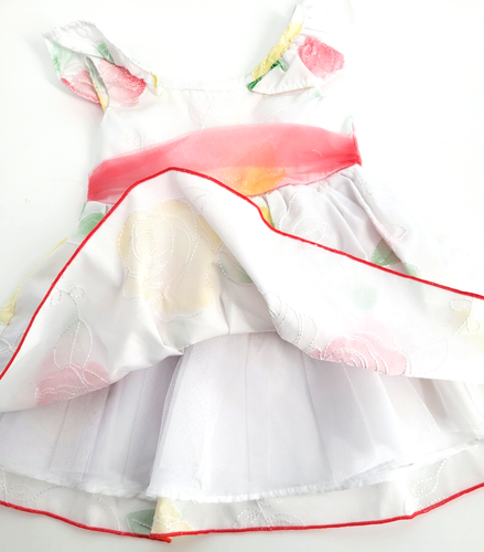 Youngland Kleinkind Größe 12 Monate Frühling Sommer Freizeitkleid weiß geblümt - Bild 5 von 7