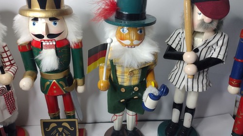 Collection of 9 Decorative Nutcrackers - Penguin, Rockstar, Chef, German, & more - Picture 2 of 8