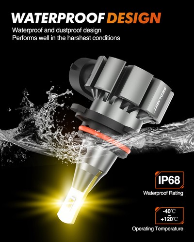 SEALIGHT 9006/HB4 Switchback LED Fog Light Bulbs 3-Color Cool/Warm White Yellow - Picture 7 of 15