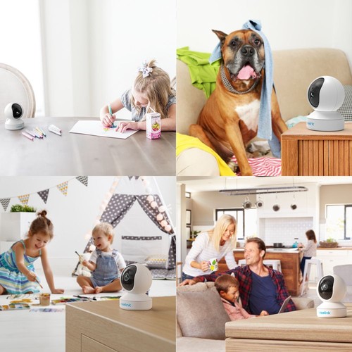 Reolink White E1 3MP WiFi Home Indoor Security Camera Smart Person/Per Detection - Picture 8 of 9