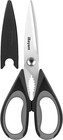 Kitchen Gadgets Utensils Set for Home, 8.5" Kitchen Scissors with Sheath, Black