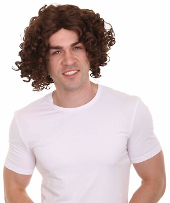 Brown Afro Wig for Cosplay Michael Schulte Eurovision Song Contest Hair HM-996