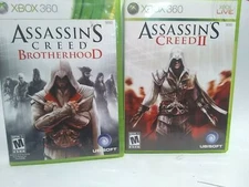 Assassin’s Creed Brotherhood & III Microsoft Xbox 360 Hitman Killing Killer Kill