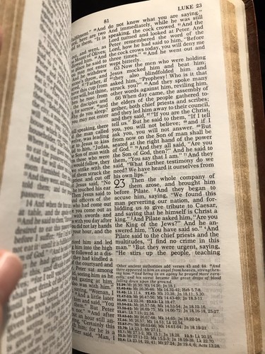 Holy Bible Revised Standard Version 2nd Ed. 1963 Cokesbury Brown Like New - Imagen 7 de 8
