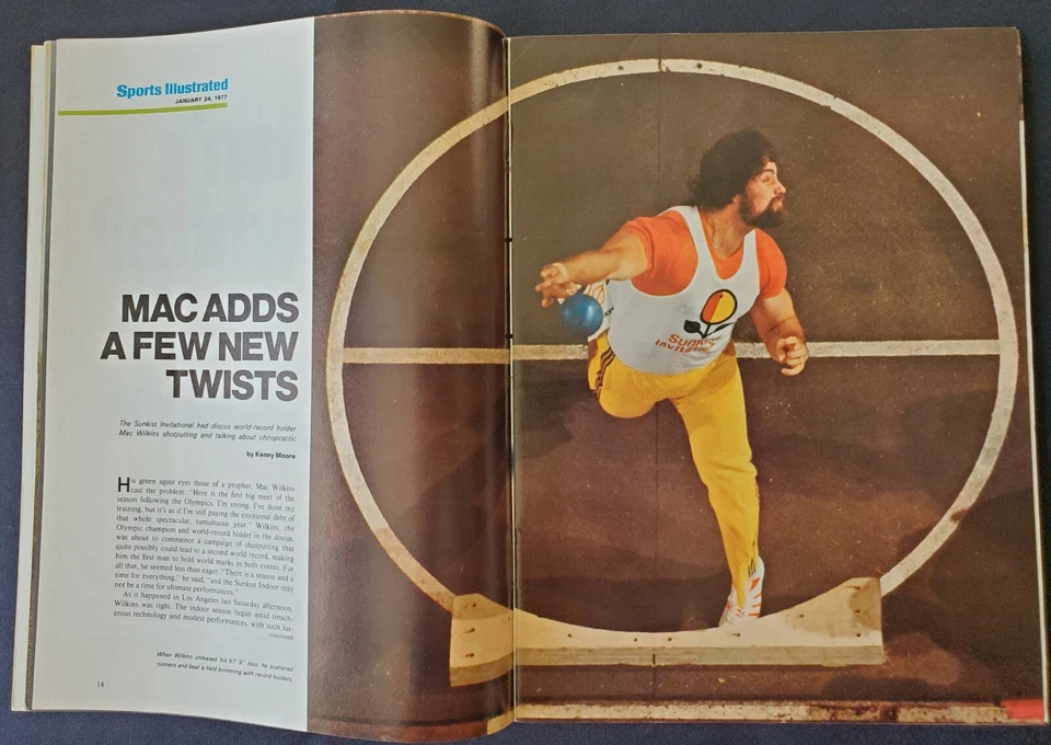 1/24/1977 Sports Illustrated Swimsuit Issue NBA Celtics Cowens v Bill Walton Orr - Image 3 of 4