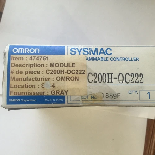 OMRON C200HOC222  OUTPUT MODULE RELAY 12POINT 2AMP 250VAC 24VDC 