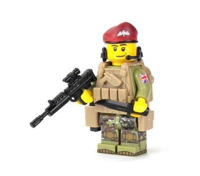 Confederate Army Single Soldier made with real LEGO® army builder minifigure