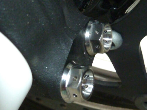 APRILIA TUONO 1100 FACTORY 2015-2021 FRONT FORK PINCH BOLT SET TITANIUM HEX - Picture 8 of 15