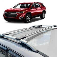 Roof Racks Cross Bars  Aluminum Gray For Chevrolet Chevy Traverse 2018-2024