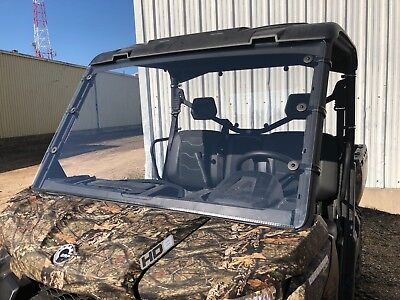 A/&S AUDIO AND SHIELD DESIGNS 2013-2018 Can Am Maverick Max 1000r 1//4 Polycarbonate Half Windshield