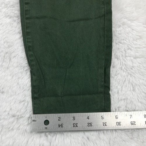 J. Crew Womens Pants Toothpick Forest Green Sateen Casual Stretch Ankle 29 - Picture 6 of 13