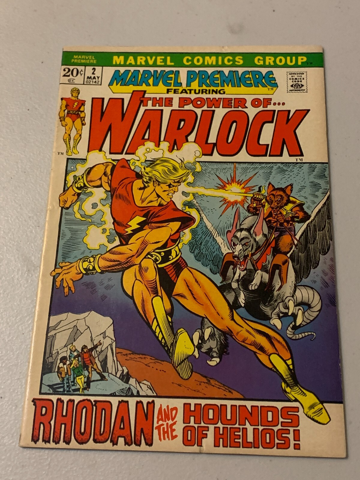 MARVEL PREMIERE - POWER OF WARLOCK #2 VF- MARVEL BRONZE AGE 1972 2ND APPEARANCE