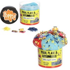 Aurora Toys Poppy Slime Co. Train, Plane,  Automobile Taffy Swirl Slime