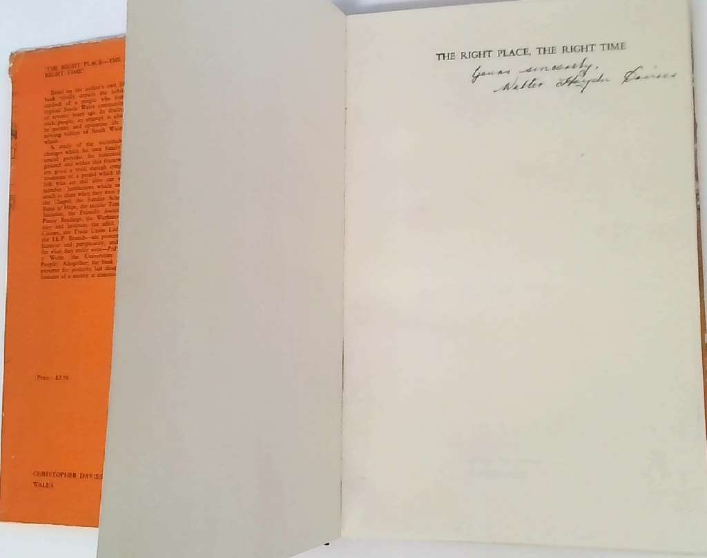 SIGNED. Walter Haydn Davies - The Right Place - The Right Time By Walter  Hayden | eBay UK
