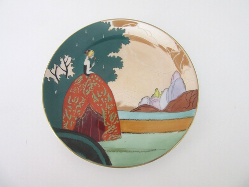 ONE NORITAKE ART DECO LUSTERWARE DAMENTELLER SCHÜSSEL handbemalt JAPAN 6 1/4" selten - Bild 9 von 13