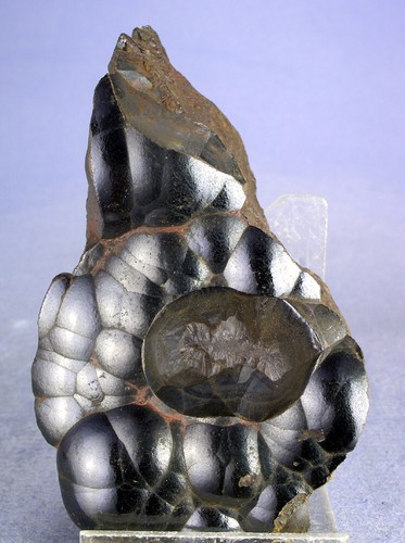 SHINY BOTRYOIDAL KIDNEY ORE HEMATITE CRYSTALS, IRHOUD, MOROCCO, GLOBE MINERALS - Picture 1 of 4