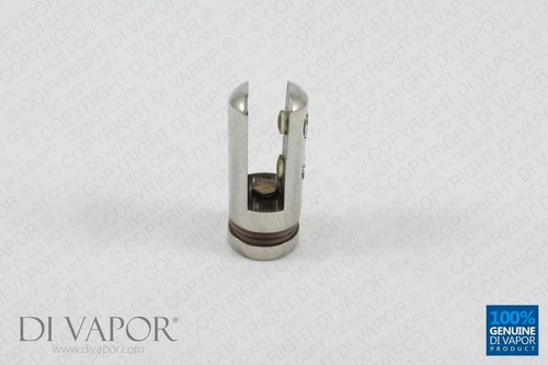 Di Vapor (R) Edelstahl Glas Clip Halterung für Duschabtrennung schwimmend - Bild 3 von 5