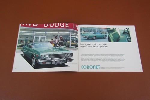 1974 Dodge Charger Challenger NOS Mint Orig Dealership Sales Brochure Catalog - Picture 10 of 24