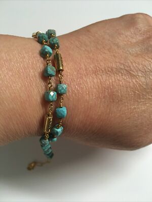 Karma And Luck Turquoise Bracelet. Retired, Hard To Find. Gorgeous!