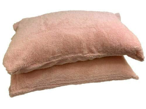 Teddy Bear Fleece Pair of Pillowcase Only Extra Warm and Cosy Soft Cover 50x75cm - Picture 8 of 13