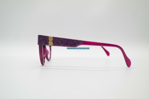 Vintage Stepper SI 51 Violett Weinrot Gold Oval Brille Brillengestell NOS - Bild 2 von 6