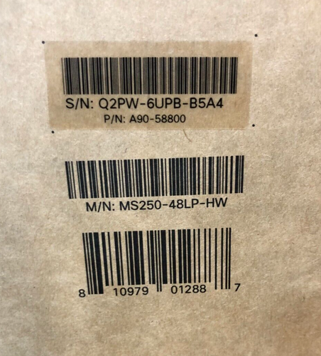 Cisco Meraki MS250-48LP-HW 48-Port Ethernet Switch Box / NEW OPEN BOX - Picture 13 of 13