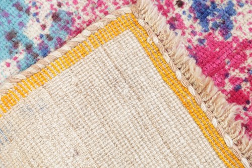 Contemporary Gabbeh Modern Artistic Hand-made Wool Area Rug 4x5 Modern Carpet - Picture 19 of 20