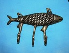 Fish Shaped Decorative Hook Nautical Style Bathroom Living Room Wall Hook RO53