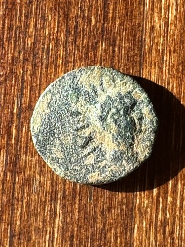 PIEDRA METEORITO MONEDA ROMANA ANTIGUA EMPERADOR AUGUSTO TEMPLO DE AFRODITA PAPHOS - Imagen 5 de 12