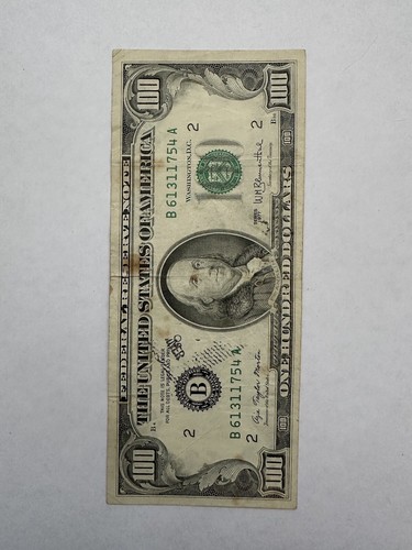 1977 $100 Old Used U.S. Currency Serial Number # B61311754A - Picture 2 of 8