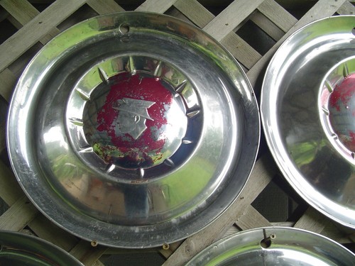 1954 MERCURY MONTEREY SUN VALLEY HUBCAPS GRAND MARQUIS MONTCLAIR WHEEL COVERS - Picture 2 of 11