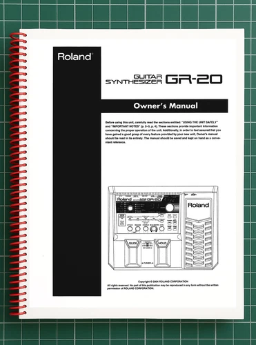 Roland GR-20 — Owners Manual User Guide Instructions — 49 Pages — USA Made