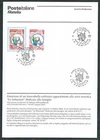 2003 ITALY THE FAMILY ILLUSTRATIVE BULLETIN 38 WITH CANCELLATION UNC
