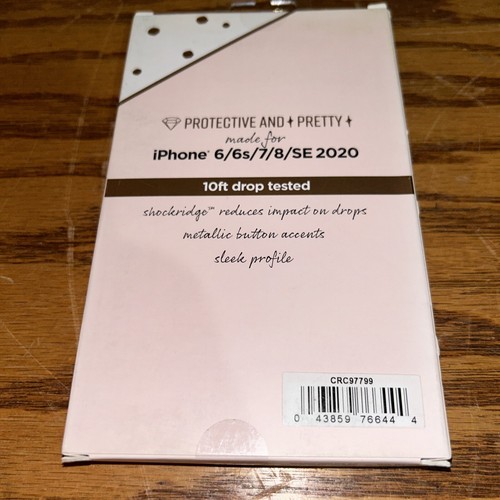 Fellowes Iridescent Case w/Texture Design for iPhone 6, 6s, 7, 8, iPhone SE 2020 - Picture 2 of 2