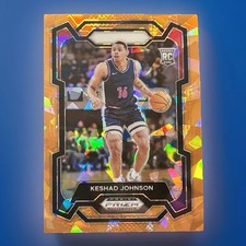 Keshad Johnson Rookie Card Orange Ice Prizm 2024 Prizm Draft Picks #66