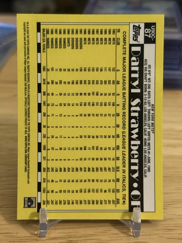 DARRYL STRAWBERRY 2025 Topps Chrome 35th Ann. MOJO REFRAKTOR SCHWARZ /10 SSP METS - Bild 7 von 7