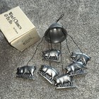 Wind Chimes & Bells 6 Piece Pig Bell Top Vintage