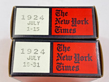 July 1924 ~ The Complete New York Times On Microfilm ~ A Time Capsule On Film