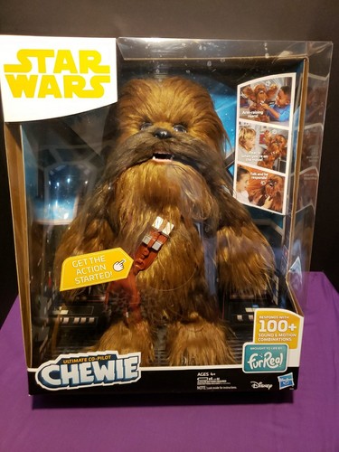ULTIMATE CHEWBACCA INTERACTIVO CHEWIE COPILOTO JUGUETE STAR WARS HASBRO MOTION - Imagen 1 de 19