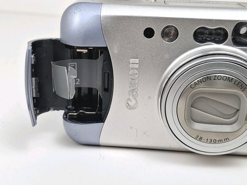 Canon Sure Shot 130u Caption 35mm Point & Shoot Camera Film Untested - Picture 9 of 10