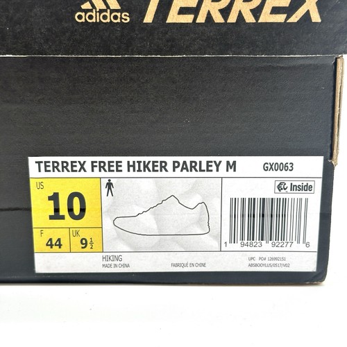 Adidas Parley x Terrex Free Hiker Aluminium Sesame GX0063 Men’s Size 10 NEW - Picture 7 of 7