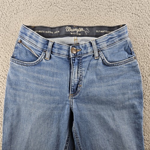 Wrangler Jeans Womens 27 (28x33) Blue Willow Ultimate Riding Western Cowgirl - Picture 3 of 16