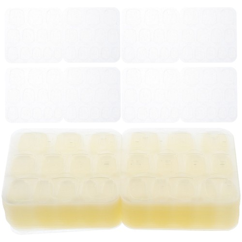 50 hojas de pestañas adhesivas de uñas de doble lado para presionar adhesivas - Imagen 4 de 12