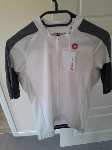 Castelli Herren Entrata 6 Kurzarm Sommer Radtrikot 2XL XXLarge Weiß