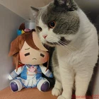 Anime Uma Musume Pretty Derby Tokai Teio 30cm Sitting Plush Doll Stuffed Toy