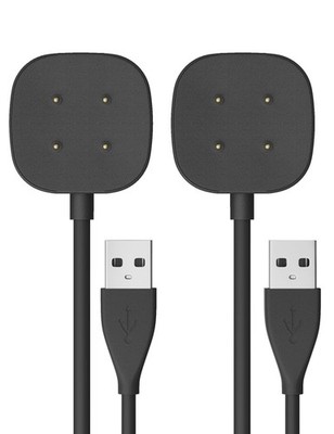 2 Stücke Ladekabel Kompatibel mit Fitbit Versa 4 Sense 2 Smartwatch Ladegerät...