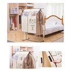 Kleiderbeutelabdeckung Nicht gewebter Stoffstofftuchbeutelanzug tragbar (beige)