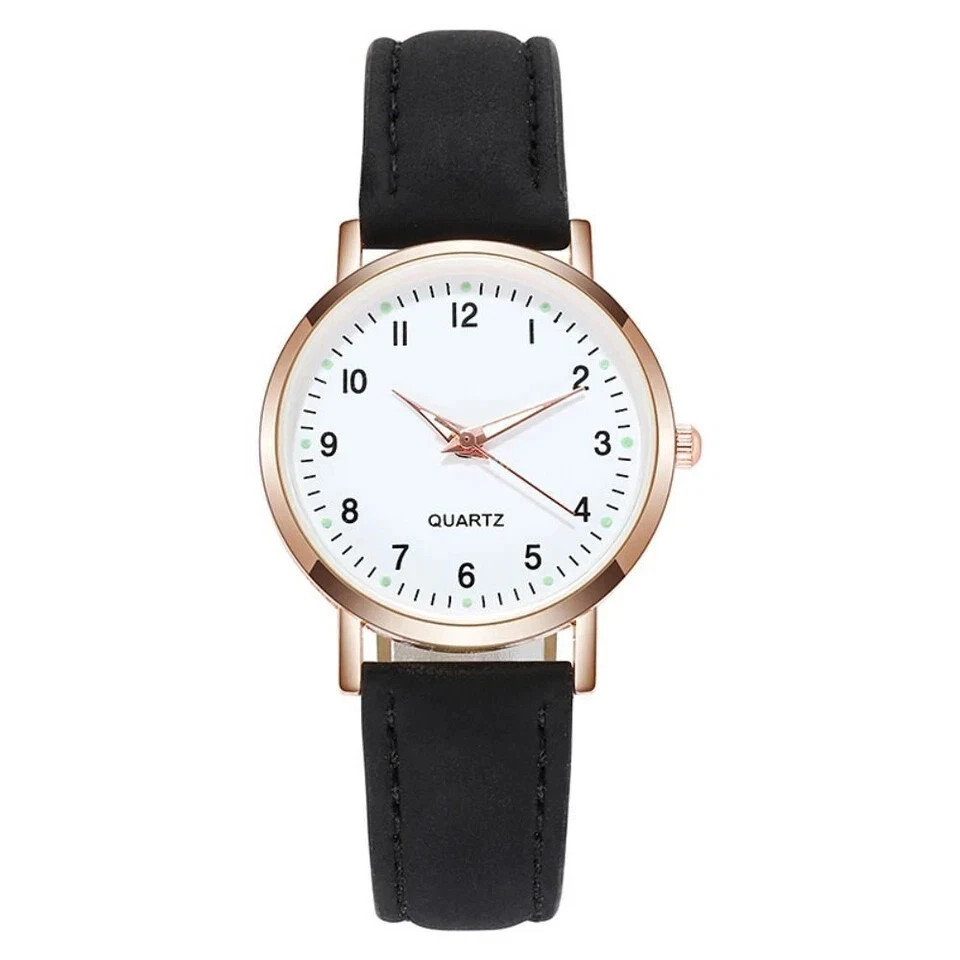 Alloy Quartz Wristwatches Leather Watch Band Wrist Watches  Women