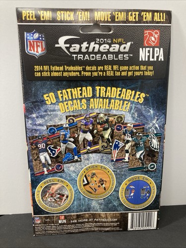 2014 NFL Football Fathead 5x7 Vinyl Sticker Decal Wall Graphics 1 Pack Tradeable - Picture 2 of 3